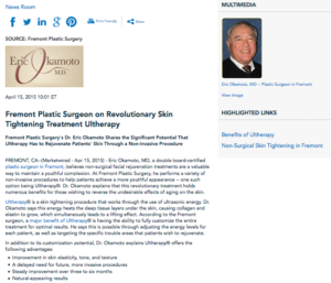 plastic surgeon in fremont,ultherapy,ultherapy benefits,fremont plastic surgery